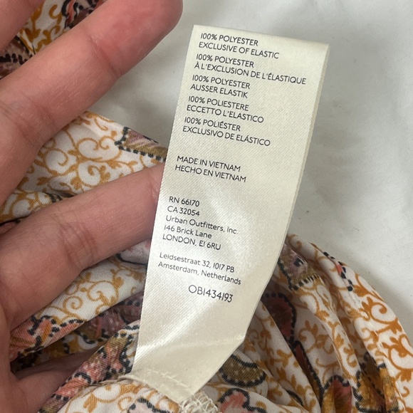 Free People Women’s I got you Printed Top Blouse Sz L Floral Long Sleeve - Picture 16 of 16